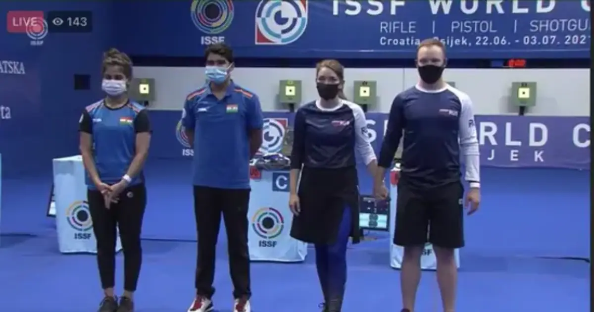 ISSF World Cup: Manu Bhaker, Saurabh Chaudhary settle for silver in mixed team event